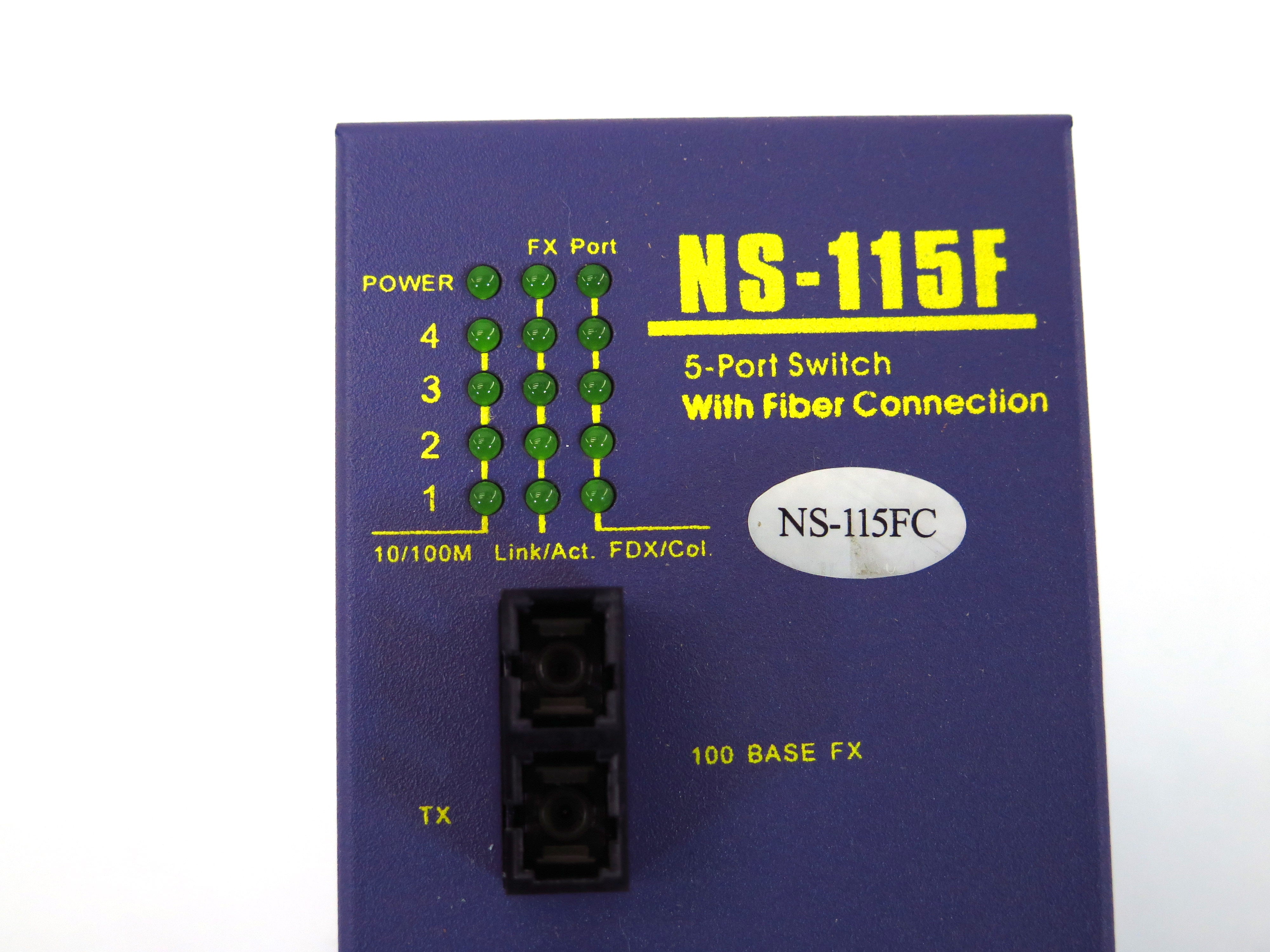 ICP DAS NS-115FC Network Switch 5-Port Switch With Fiber Connection - Advance Operations