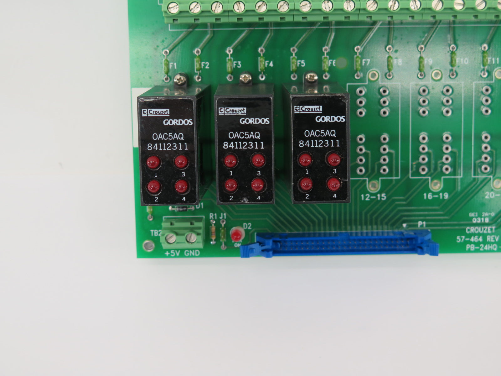 Crouzet 57-464 Opto Module Board PB-24HQ-269 With 3x OAC5AQ 84112311 - Advance Operations