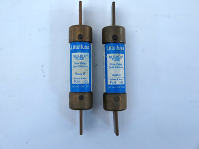 Lot of 2 Littelfuse FLN100 Time Delay Fuse Class H 100A 250VAC (2) - Advance Operations