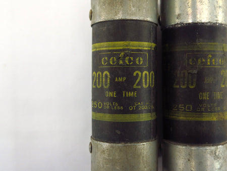 Lot of 2 Gould Shawmut TRNR-150 Tri-onic Time Delay Fuse Type D 150A 250V (2) - Advance Operations
