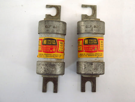 Lot of 2 English Electric CCP80 80 Amp 600 Volt Fuse (2) - Advance Operations