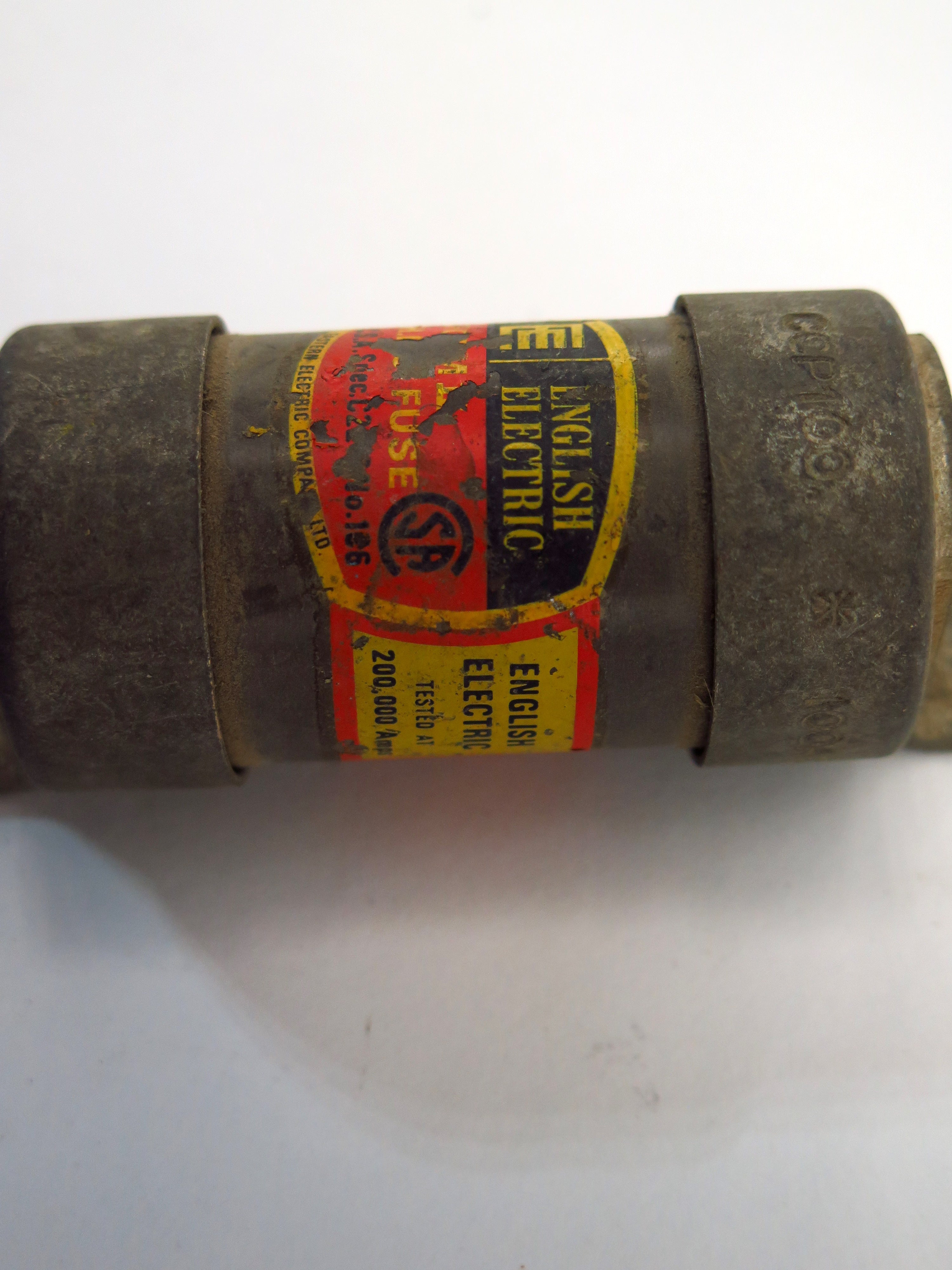Lot of 2 English Electric CCP100 100 Amp 600 Volt Fuse (2) - Advance Operations