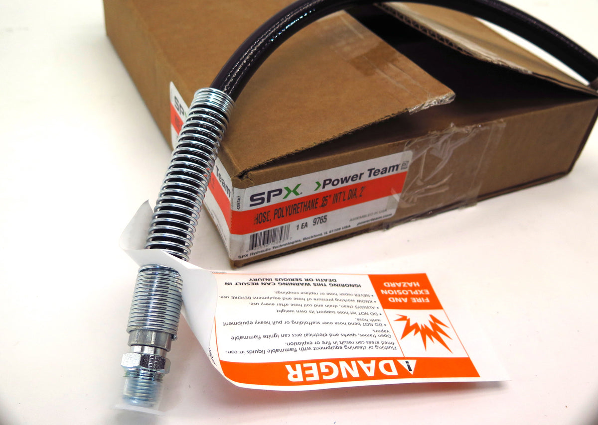 SPX 9765 Polyurethane High Pressure Hydraulic Hose 1/4" ID X 2' 10000 Psi - Advance Operations