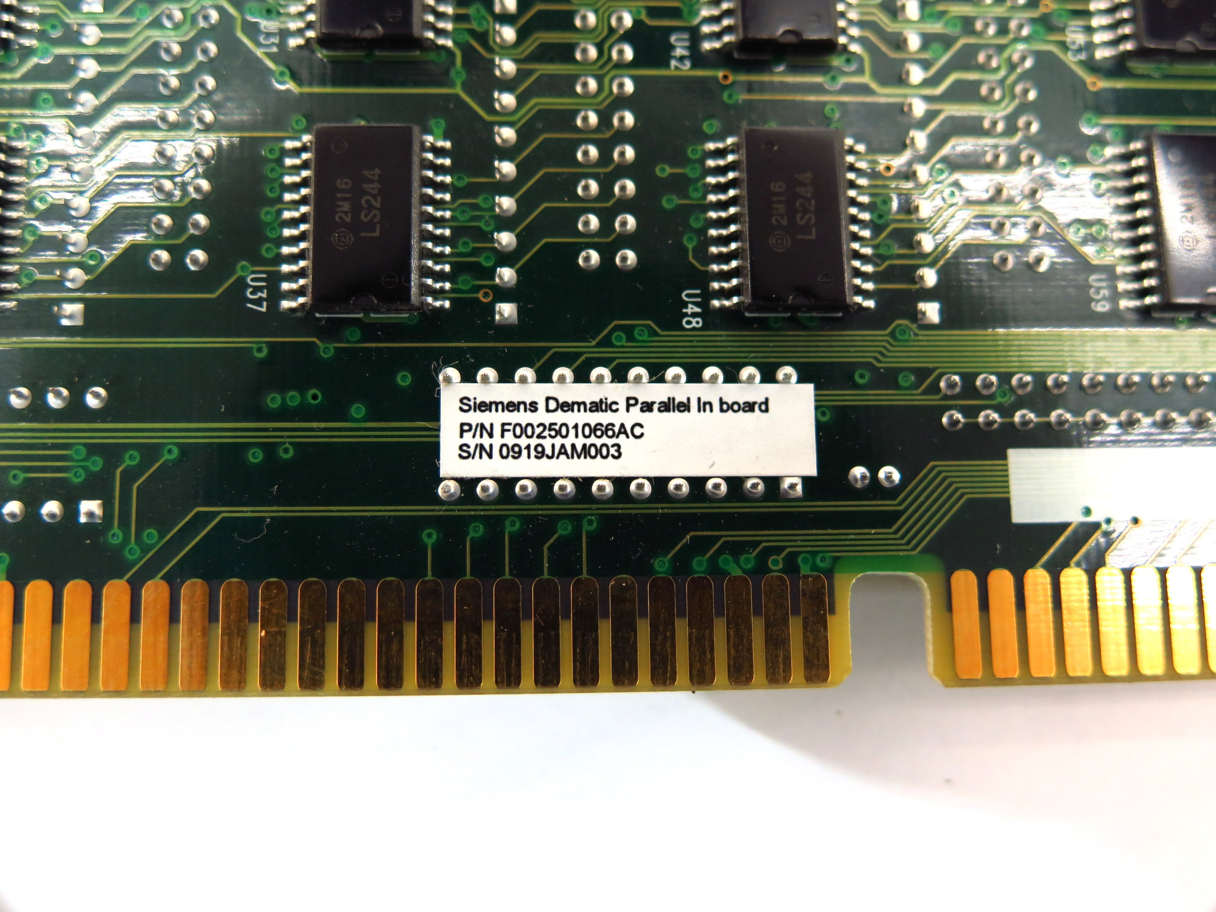 Siemens Dematic Parallel IN Board P/N F002501066AC - Advance Operations