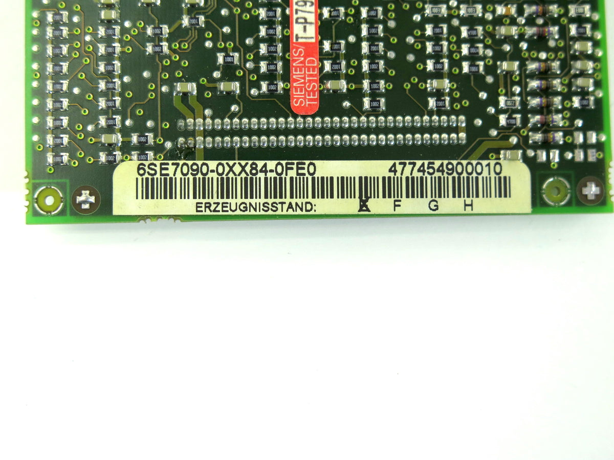 Siemens Simovert Inverter Board 6SE7 090-0XX84-0FE0 6SE70900XX840FE0 Rev B - Advance Operations