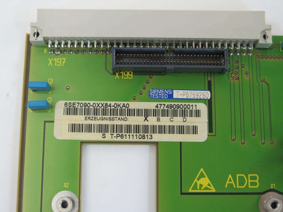 Siemens Simovert Inverter Board 6SE7 090-0XX84-0KA0 6SE70900XX840KA0 Rev B - Advance Operations