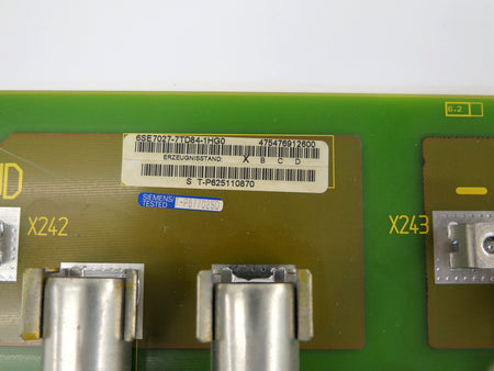 Siemens Simovert Inverter Board 6SE7027-7TD84-1HG0 6SE7027-7TD84-1HG0 Rev A - Advance Operations