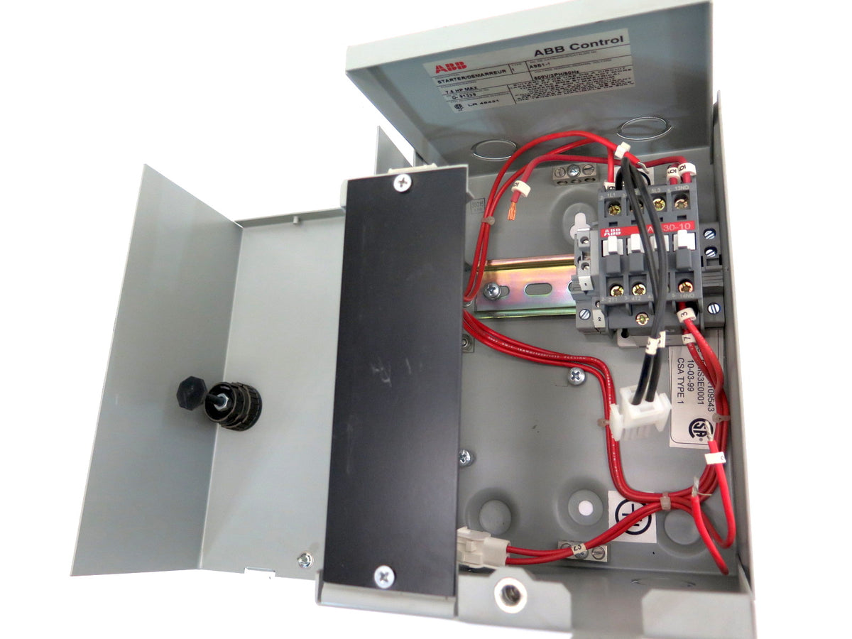 ABB A9S1-1 Direct Online Starter 7.5hp 600v 3ph - Advance Operations