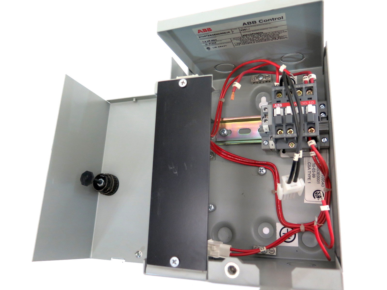 ABB A9S1-1 Direct Online Starter 7.5hp 600v 3ph - Advance Operations