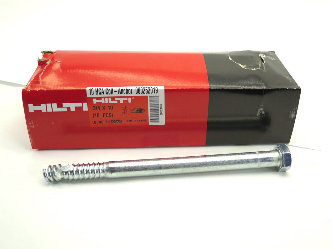 Hilti 10x HCA Coil-Anchor 252019 3/4