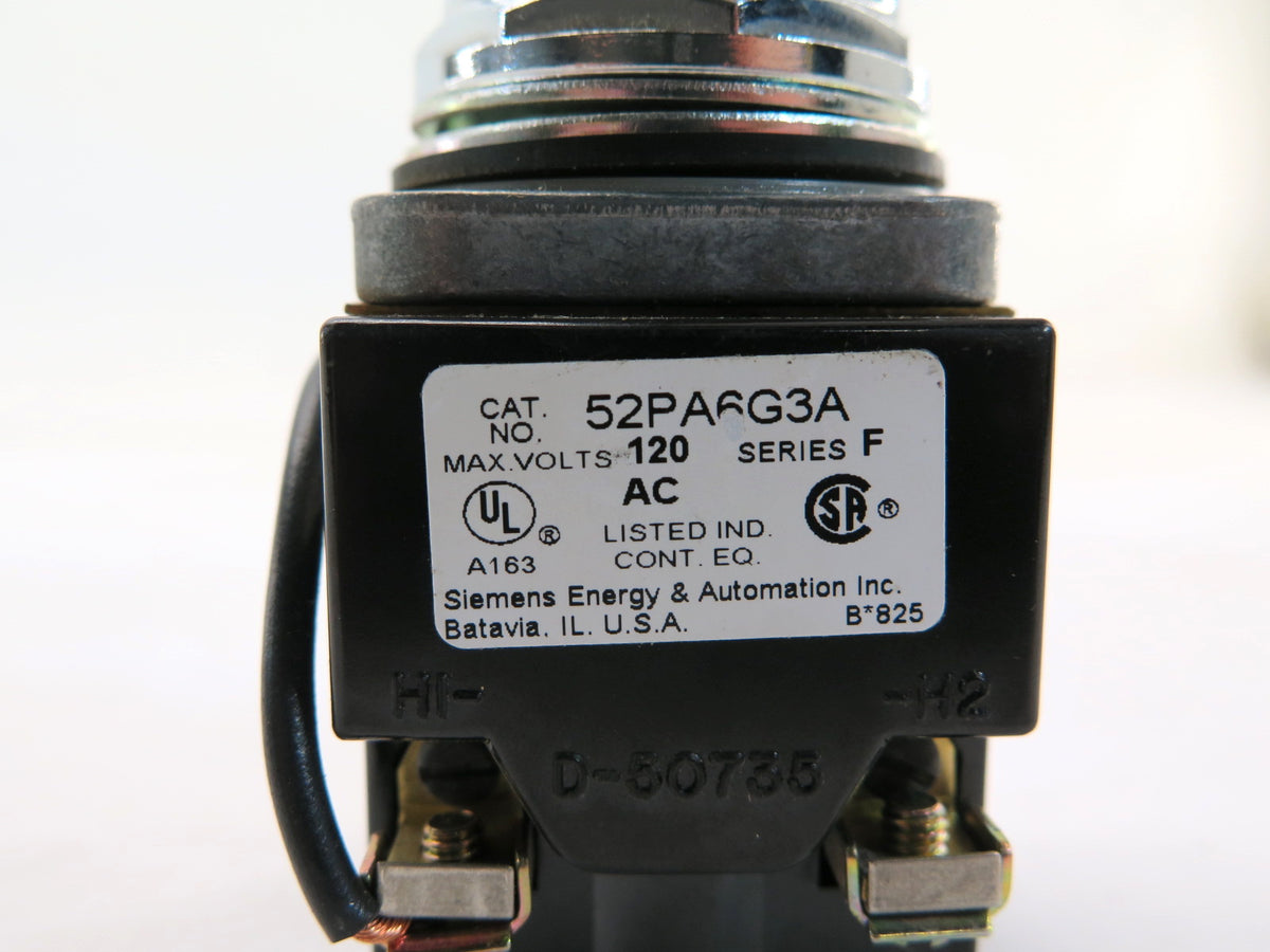 Furnas 52PA4G2 Green Light Button 120VAC/VDC - Advance Operations