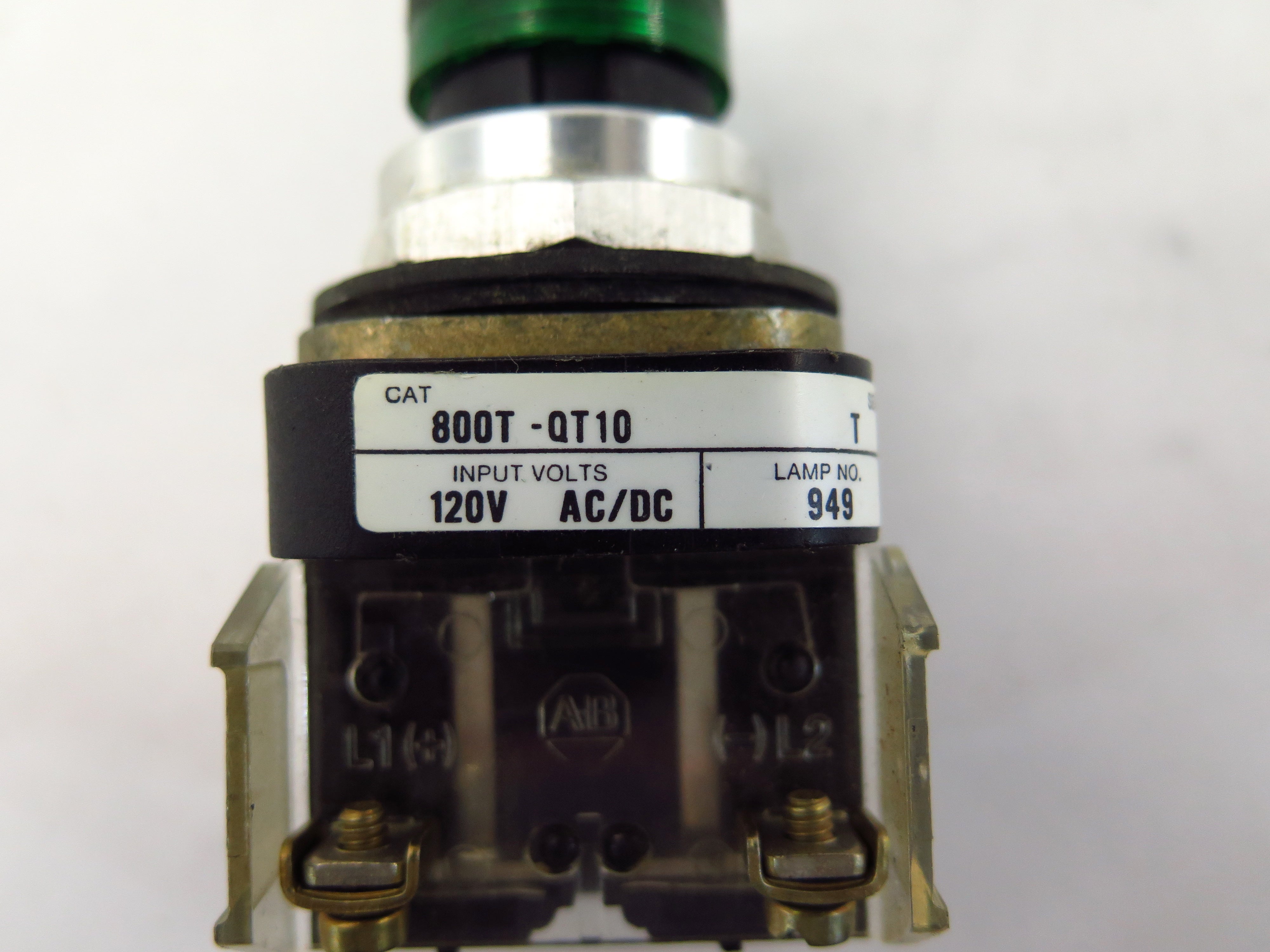 Allen-Bradley 800T-Q10 Ser T 24V AC/DC Green Light Pilot Lot of 2 - Advance Operations
