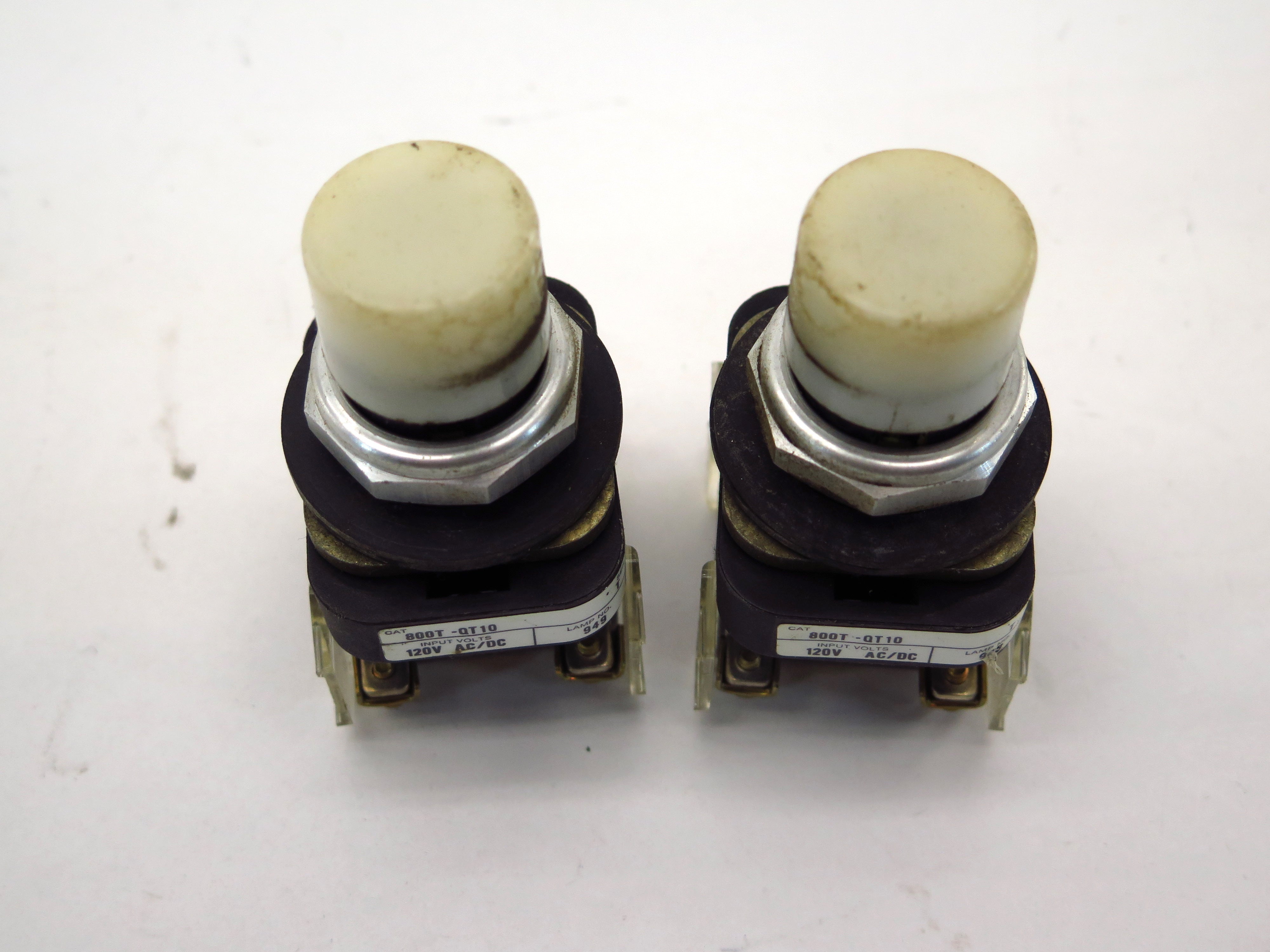 Allen-Bradley 800T-QT10 Ser T 24V AC/DC White Light Pilot - Advance Operations
