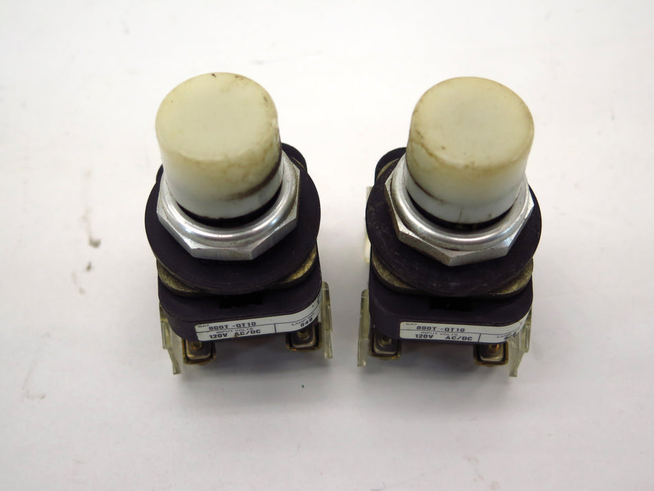 Allen-Bradley 800T-QT10 Ser T 24V AC/DC White Light Pilot - Advance Operations