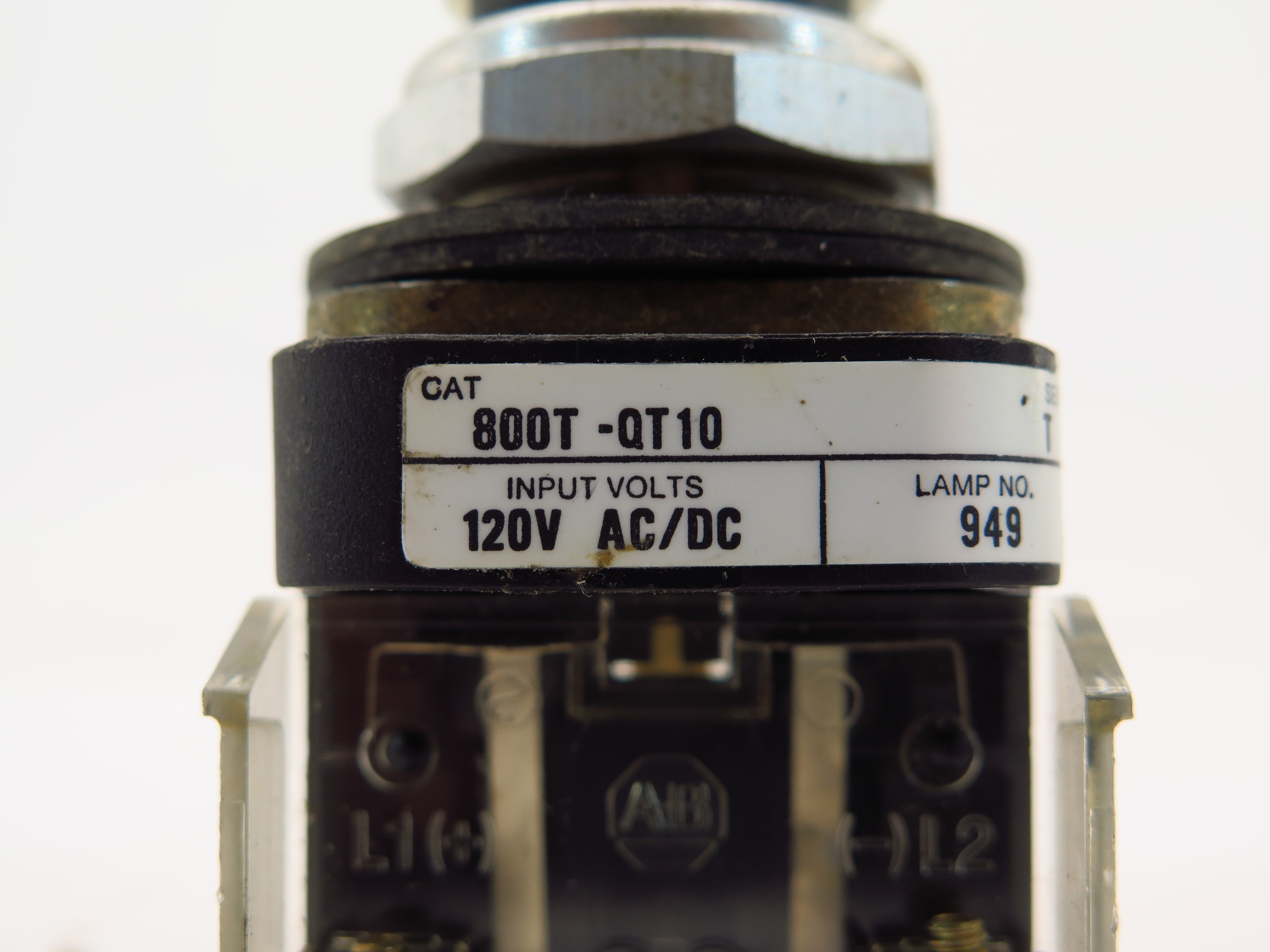 Allen-Bradley 800T-QT10 Ser T 24V AC/DC White Light Pilot - Advance Operations