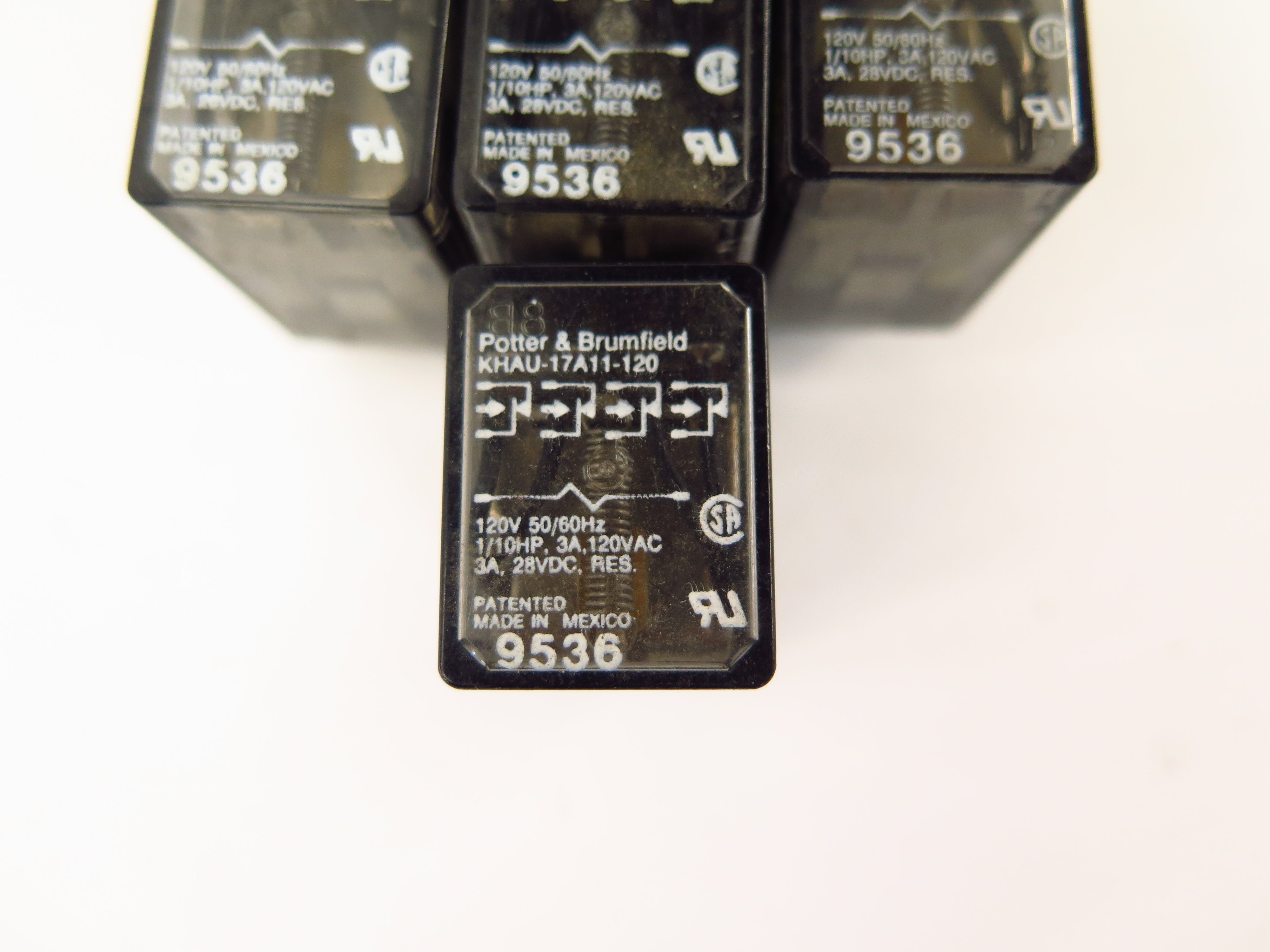 Potter & Brumfield  KHAU-17A11-120 Relay 120V 3A Lot of 10 - Advance Operations