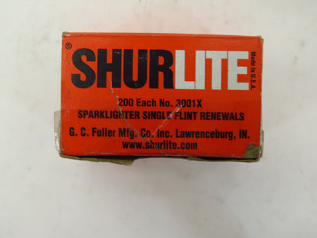 ShurLite 3001X SparkLighter Single Flint Renewals lot of 65x - Advance Operations