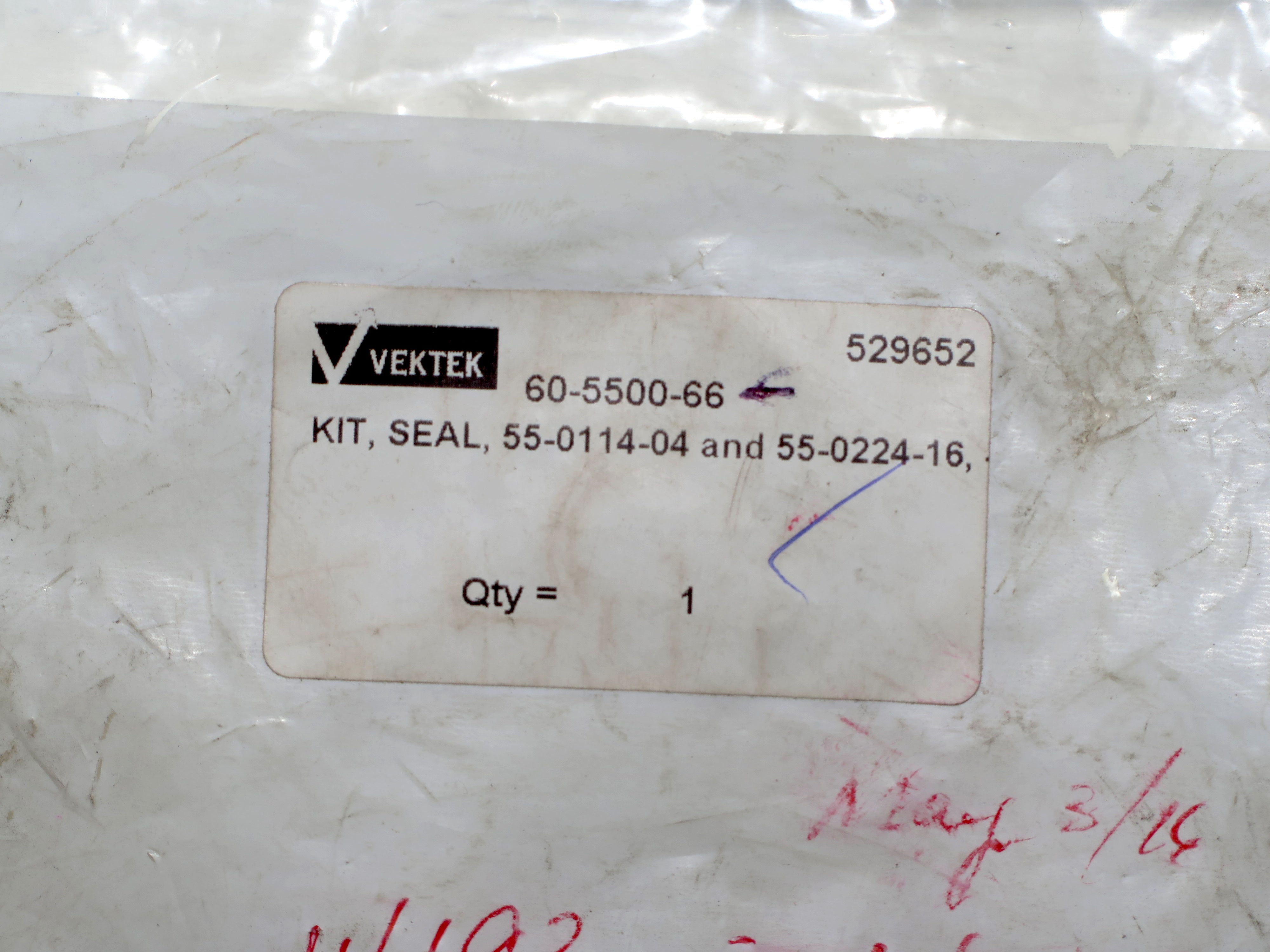 Vektek 60-5500-66 Seal Kit - Advance Operations