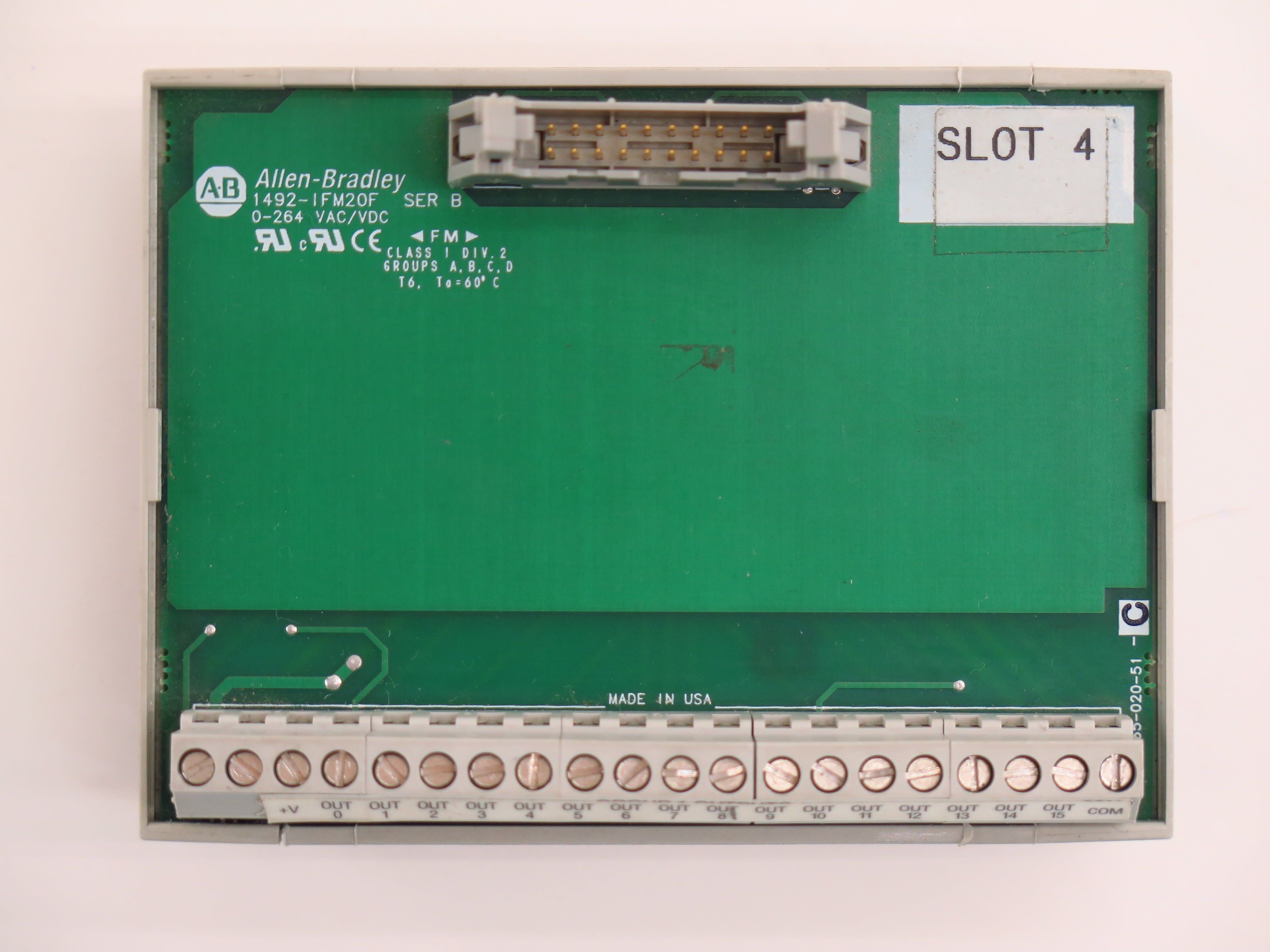 Allen-Bradley 1492-IF20F Interface Module - Advance Operations