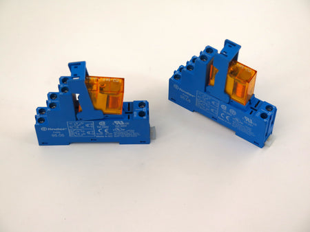 Finder Relay Type 40.52 Base Type 95.05 250V 8A Relay Lot of 2 - Advance Operations