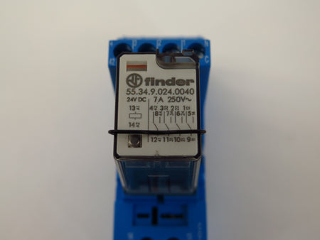 Finder Relay Type 55.34.9.024.0040 Base Type 95.04 250V 7A - Advance Operations