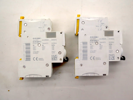 Schneider Circuit Breaker IC60N D 16A & 10A 240-400V Lot of 2 - Advance Operations