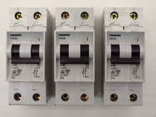 Load image into Gallery viewer, Siemens 5SX25 Circuit Breaker 2 poles lot of 3 - Advance Operations
