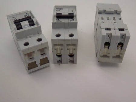Siemens 5SX25 Circuit Breaker 2 poles lot of 3 - Advance Operations