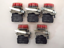 Load image into Gallery viewer, Schneider BV-B5 24V Red LED Lamp Lot of 5 - Advance Operations
