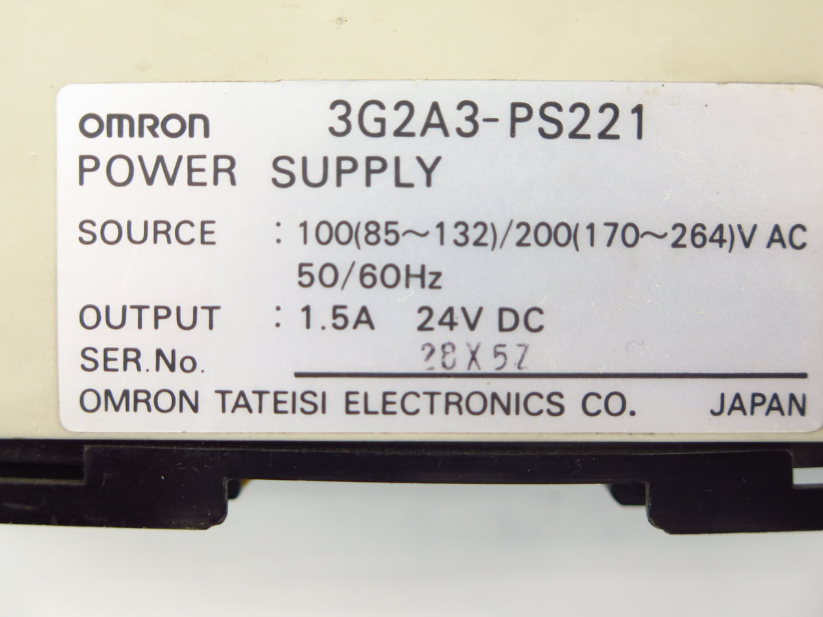 Omron Power Supply 100-240V  24VDC 1.5A - Advance Operations