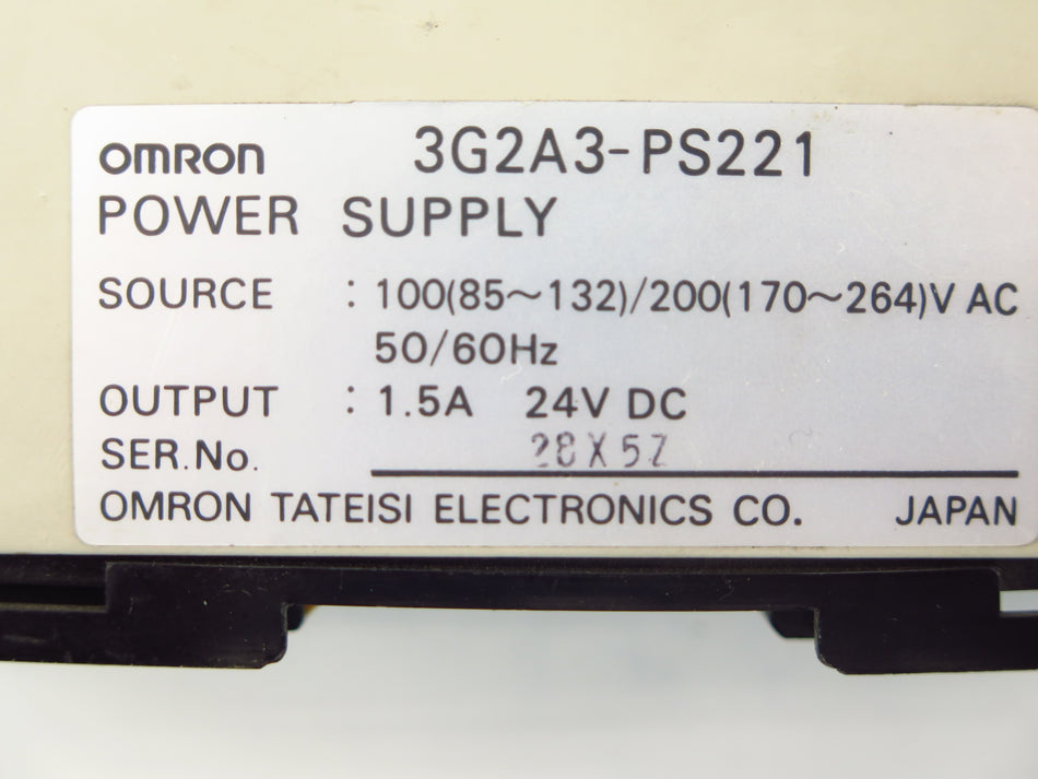 Omron Power Supply 100-240V  24VDC 1.5A - Advance Operations