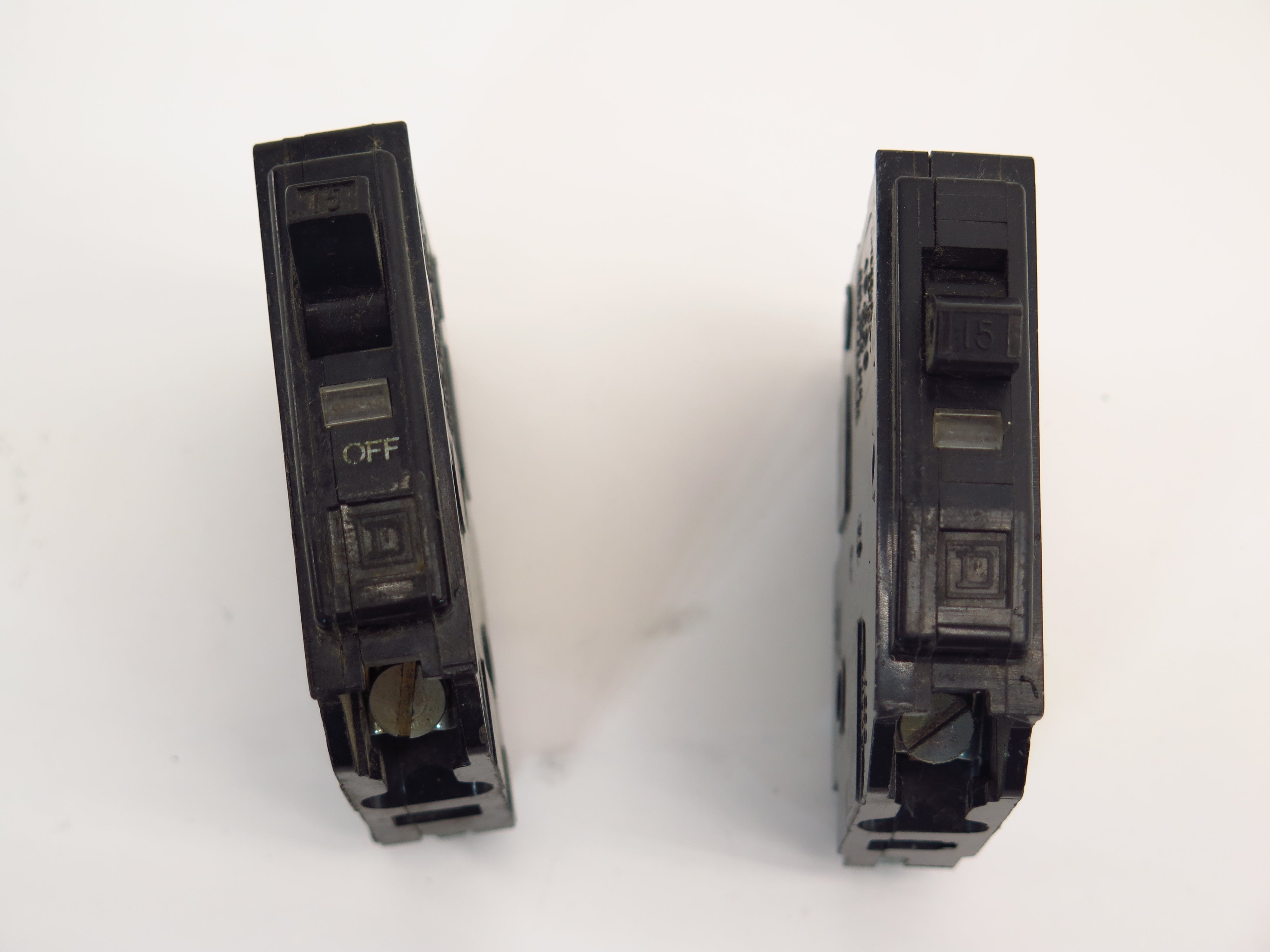 Square D Type QO 1 Pole Circuit Breaker 15A 120V lot of 2 units - Advance Operations