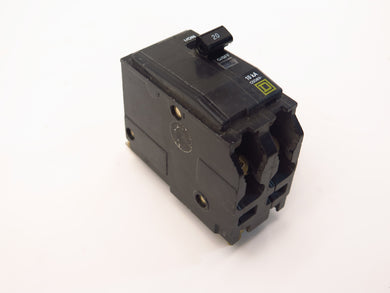 Square D Circuit Breaker 20 amps DP-4075 2 Poles Type QOB 120/240V - Advance Operations