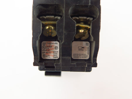 Square D Circuit Breaker 20 amps DP-4075 2 Poles Type QOB 120/240V - Advance Operations