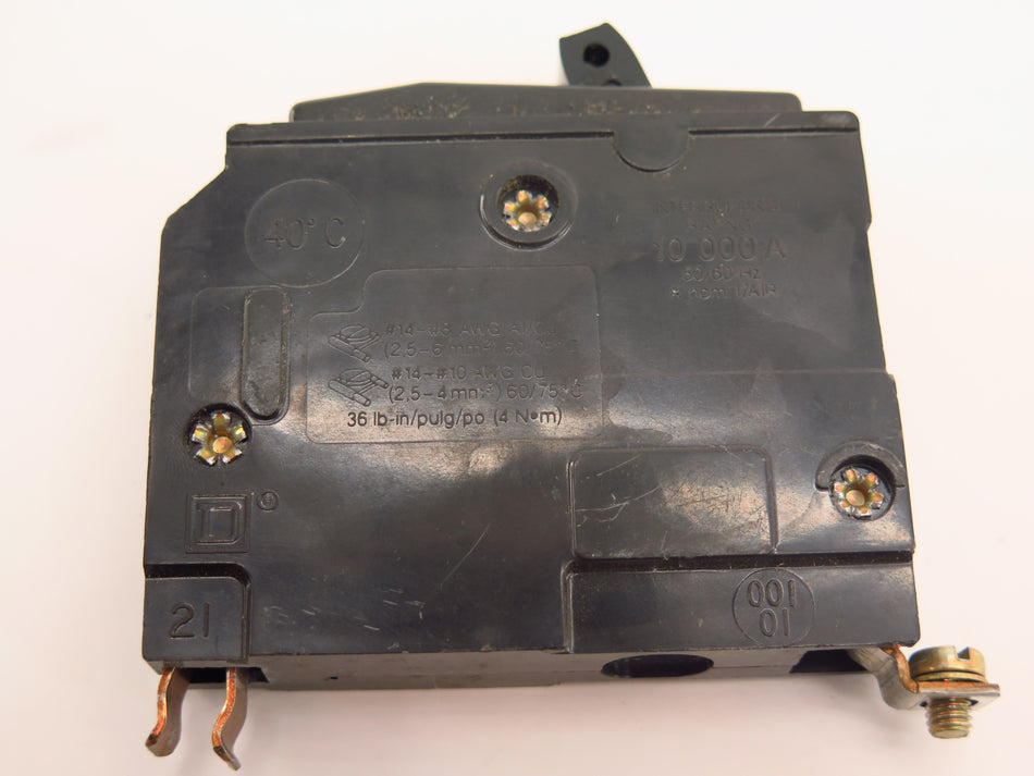 Square D Circuit Breaker 20 amps ZZ-7026 1 Poles Type QOD 120/240V - Advance Operations