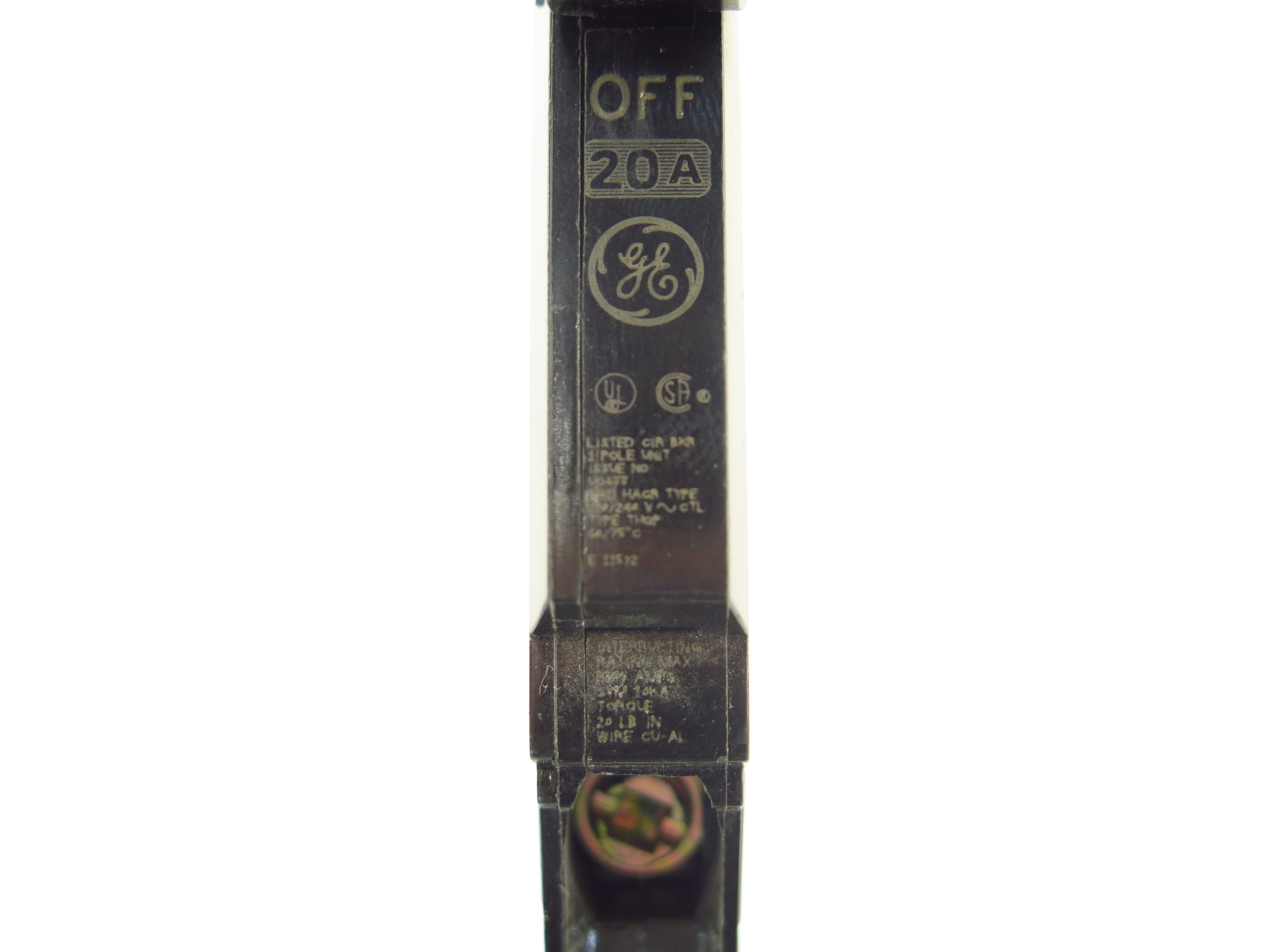 General Electric 20A DO677 Circuit Breaker Type HACR THQP 120V - Advance Operations