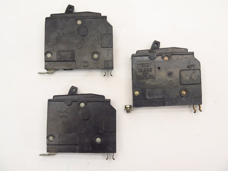 Square D Circuit Breaker 15 amps 1 Pole Type QO AB-5310 Lot of 3 - Advance Operations