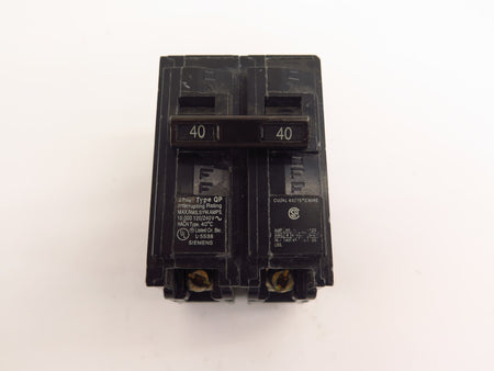 Siemens Q240 40 Amps Circuits Breaker 2 Poles Type QP  120/240vac - Advance Operations