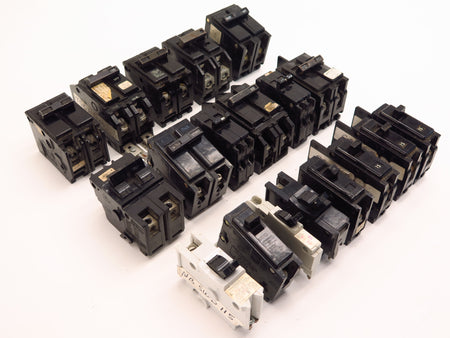 Siemens ITE FEderal Pioneer GE Circuit Breaker 15A to 145A Lot of 14 Breakers See Details - Advance Operations
