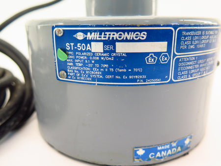 Milltronics Ultrasonic Level Transducer ST-50A P ST-50AP - Advance Operations