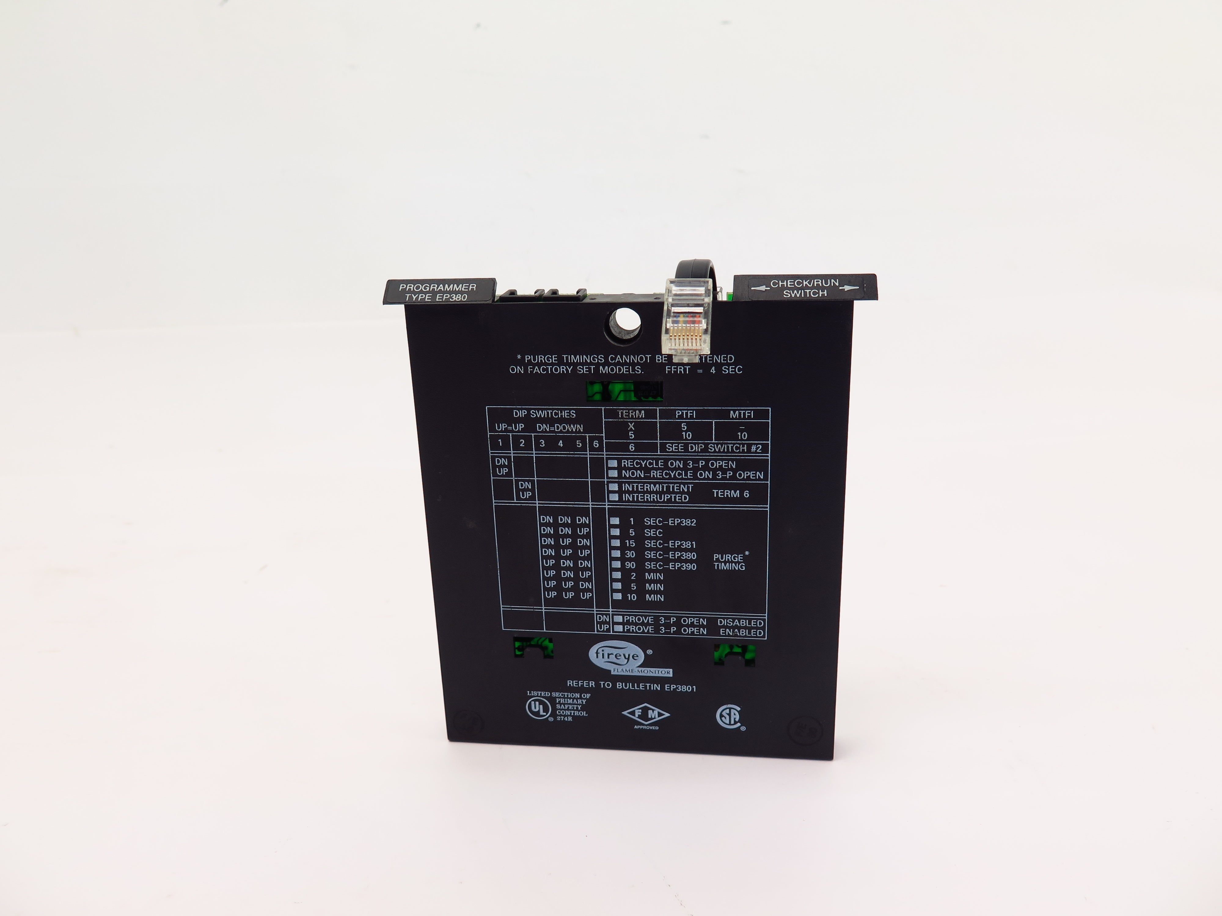 Fireye EP380 Programmre Module Tested 100% Functional - Advance Operations