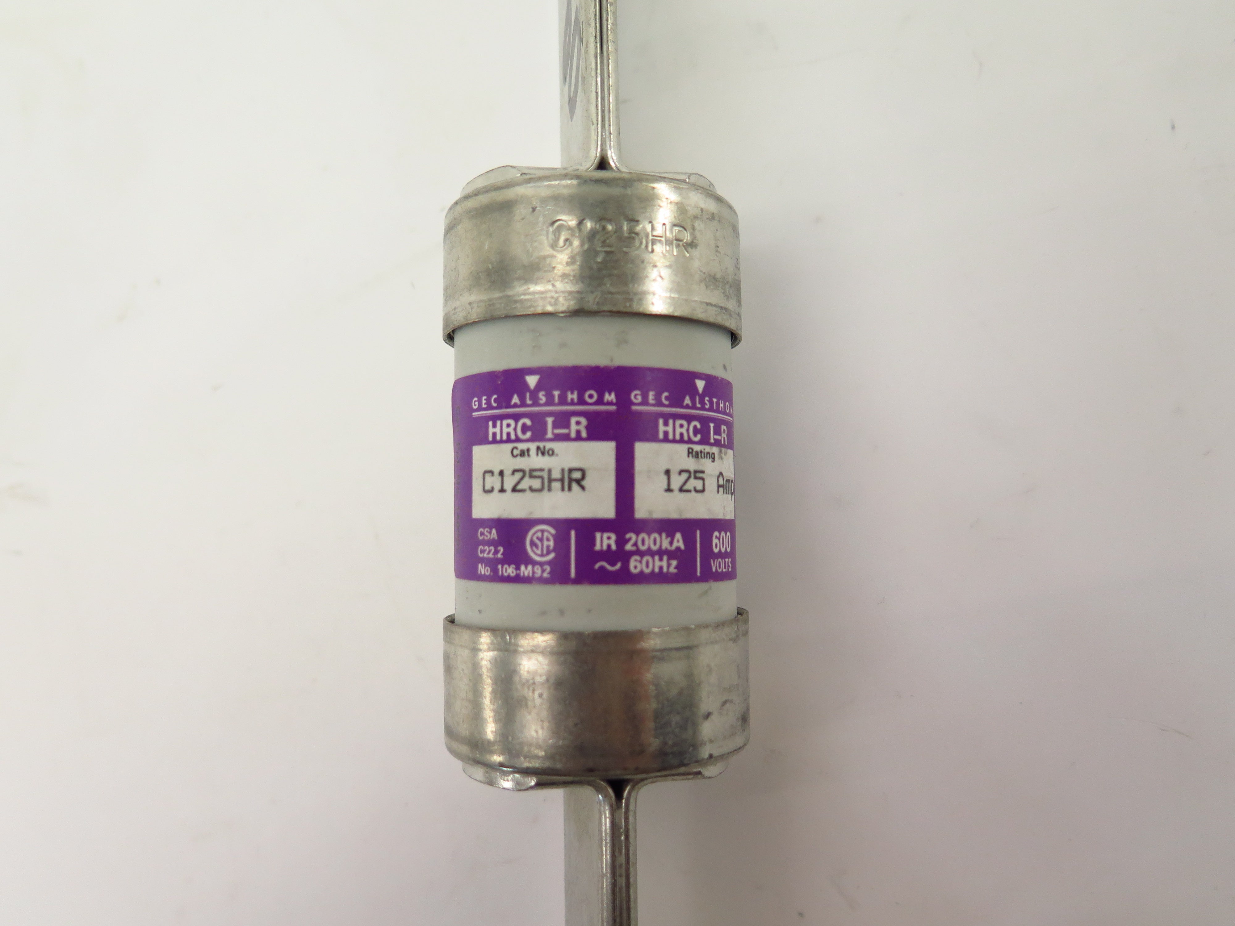 GEC Alsthom C125HR Fuse 125A 600Vac - Advance Operations