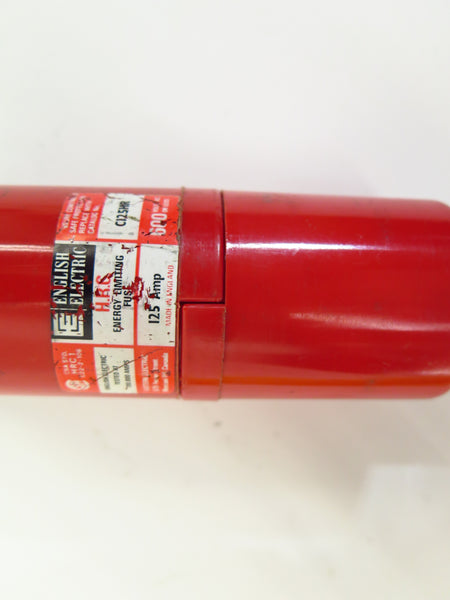 English Electric C125HR HRC Energy Limiting Fuse 125amp 600 Vac - Advance Operations