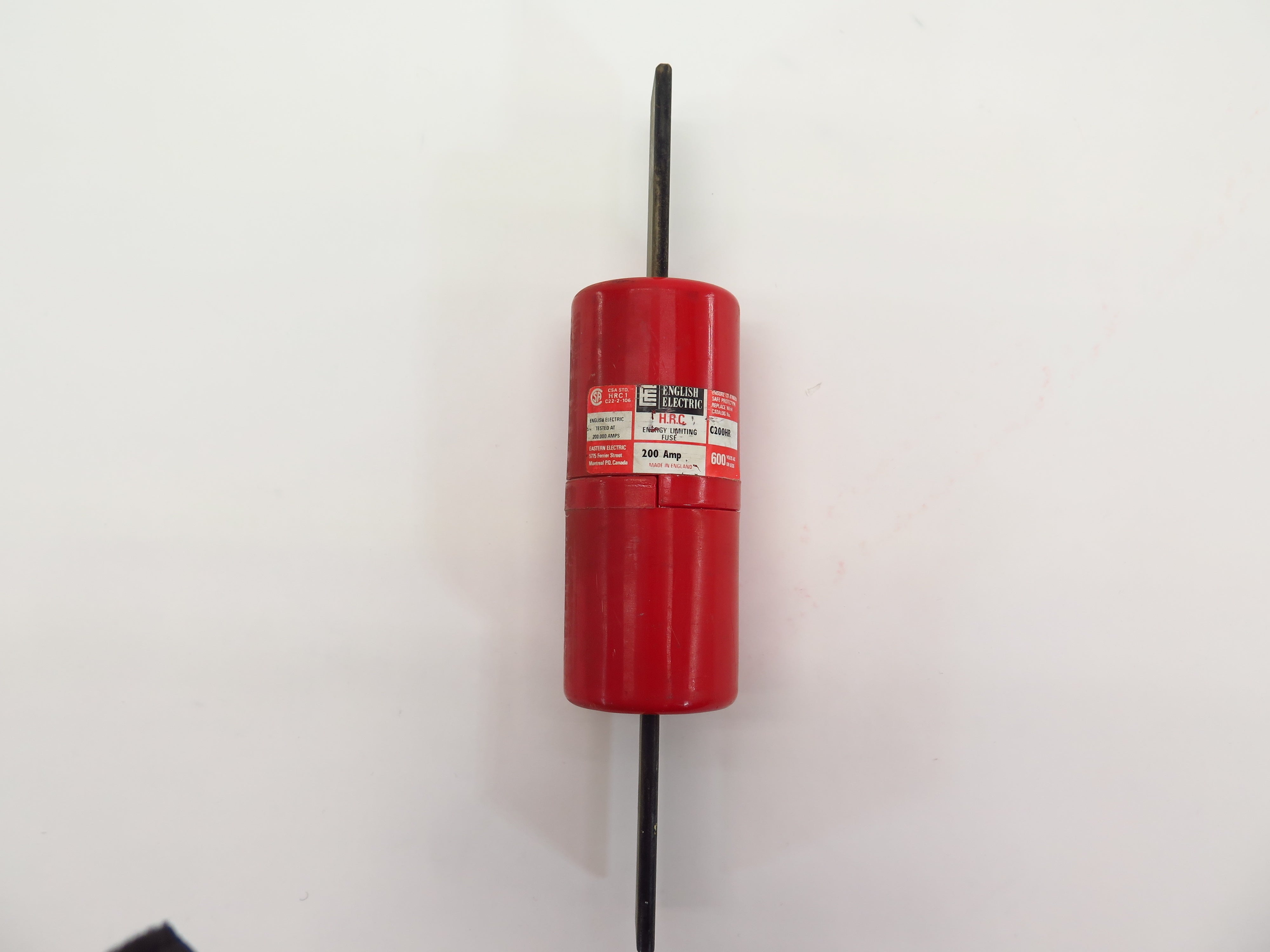 English Electric C200HR Fuse 200A 600Vac - Advance Operations