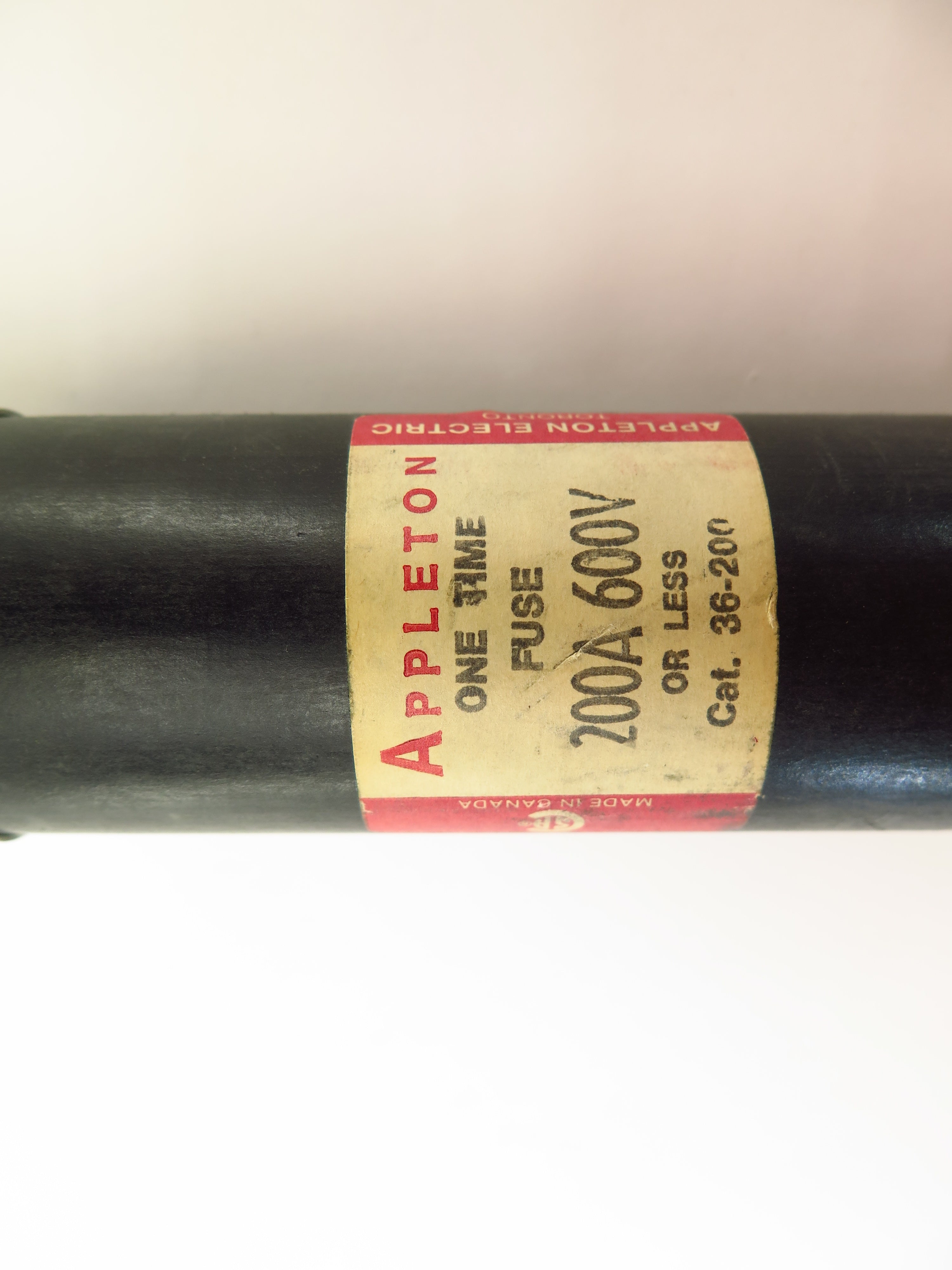 Appleton One Time Fuse 36-200 600Vac 200A - Advance Operations