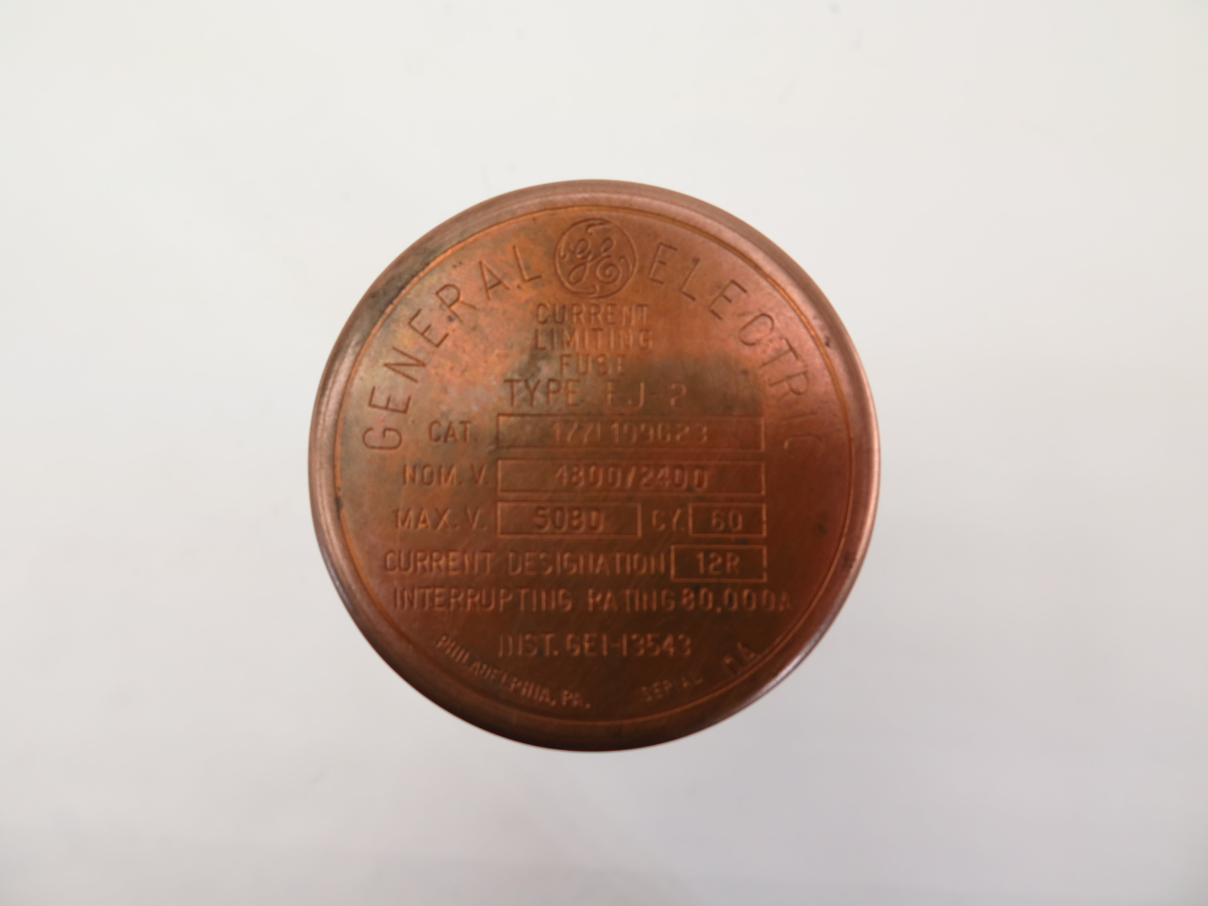 General Electric Type EJ-2 177L109G23 Fuse 230A 5080V max - Advance Operations
