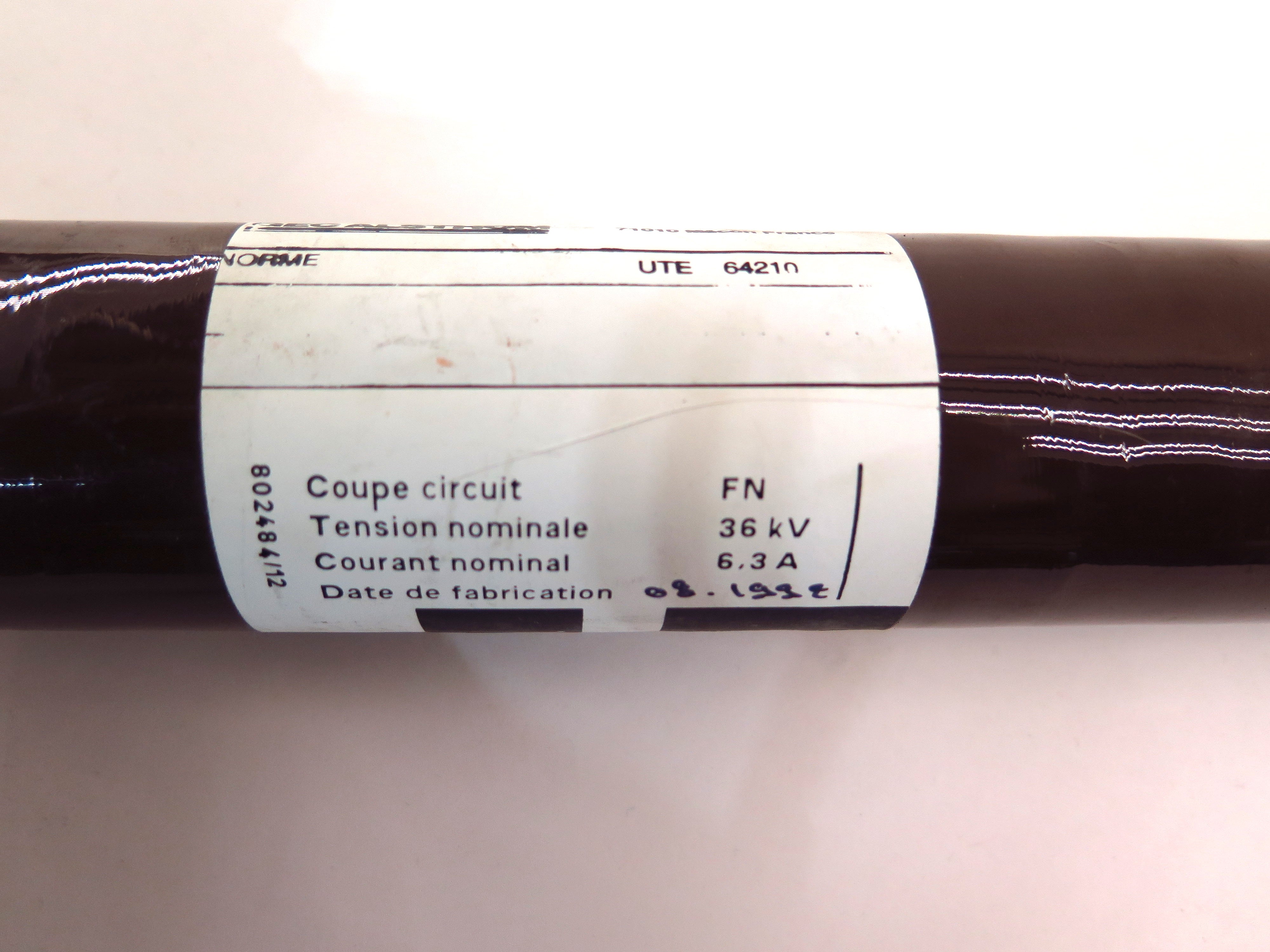 GEC Alsthom UTE 64210 Fuse 6.3A 36kV - Advance Operations
