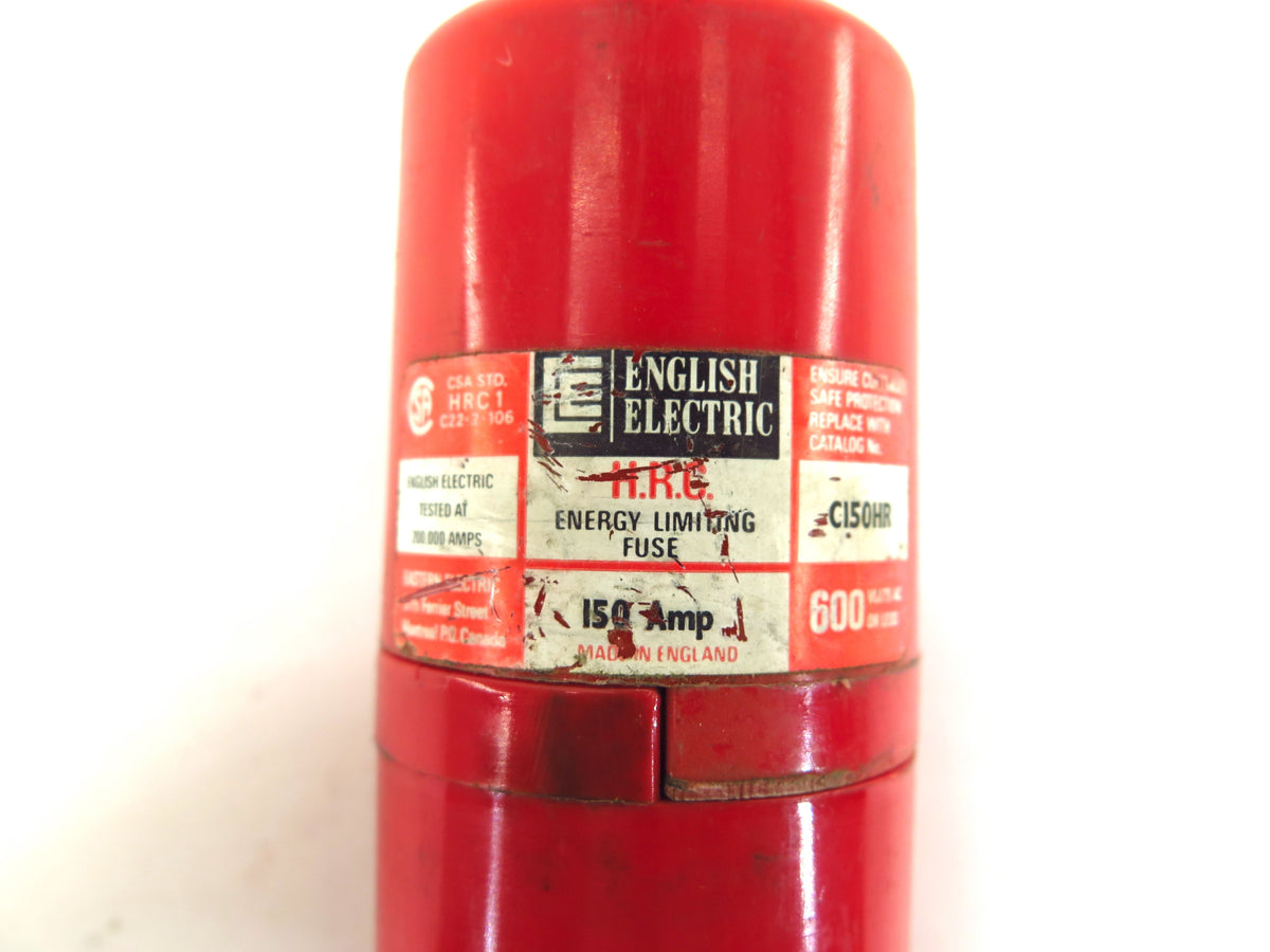 English Electric C150HR Energy Limiting Fuse 150A 600V - Advance Operations