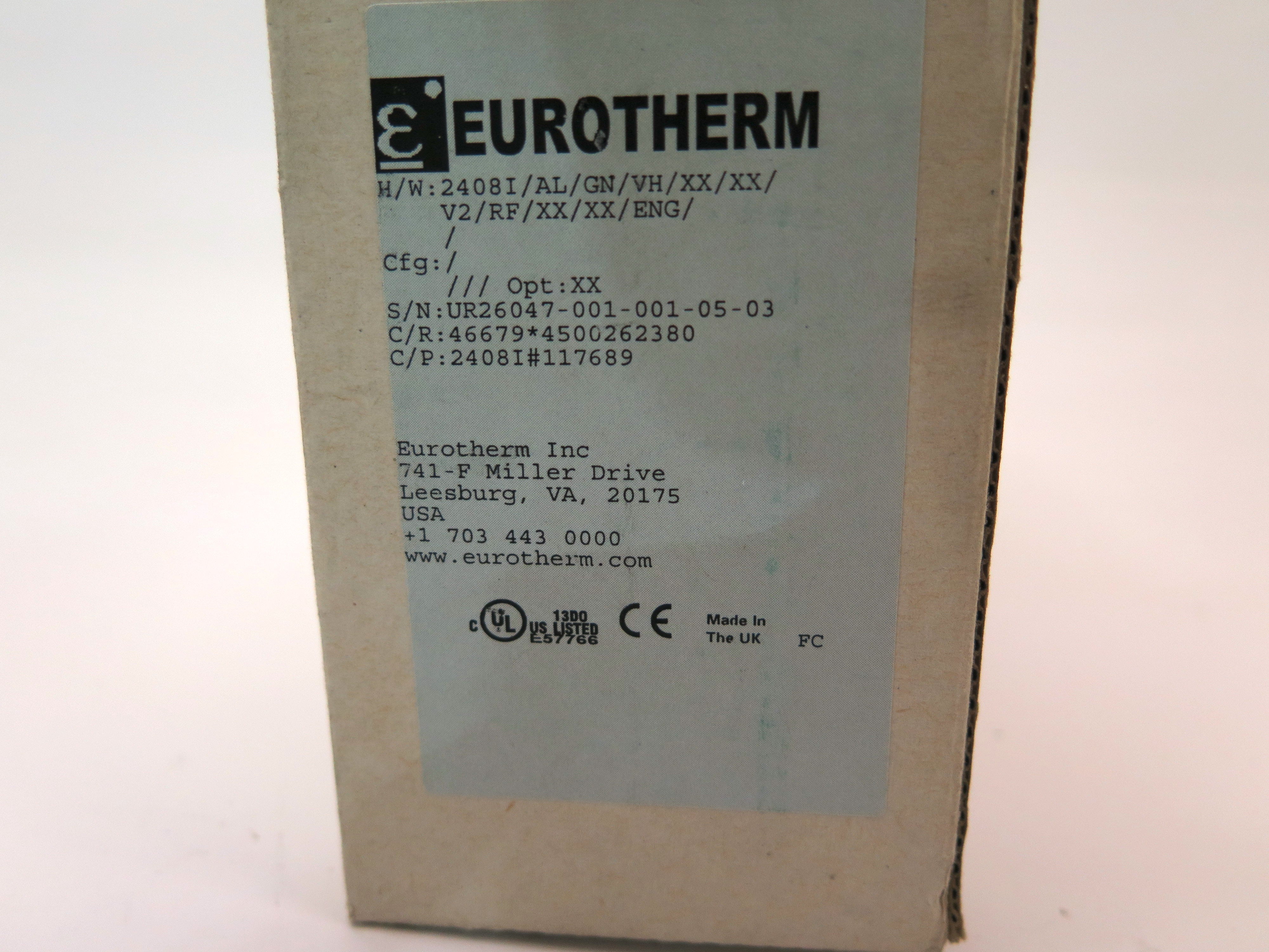 Eurotherm 2408I/AL/GN/VH/XX/XX/V2/RF/XX/XX/ENG 2408i Temperature Controller - Advance Operations