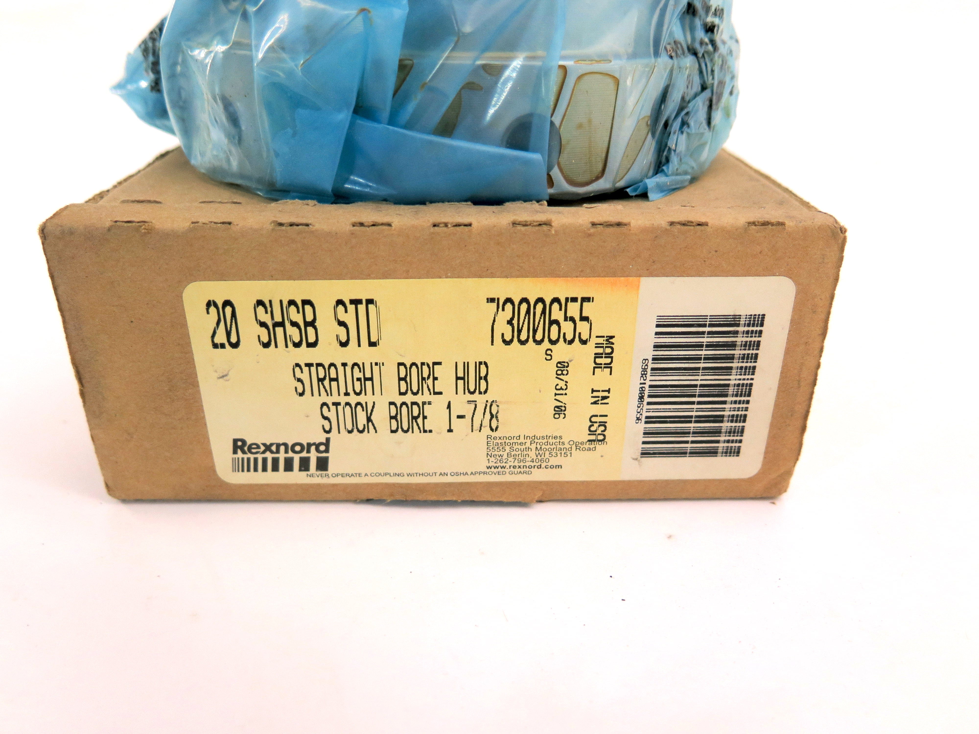 Rexnord 20 SHSB STD 7300655 Straight Bore Hub 1-7/8" w/Kw - Advance Operations